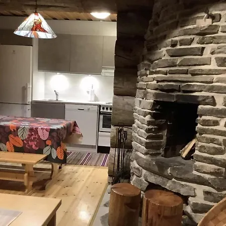 Сasa de vacaciones Rantaruka - Cozy Log With Sauna & Ski-bus 100m